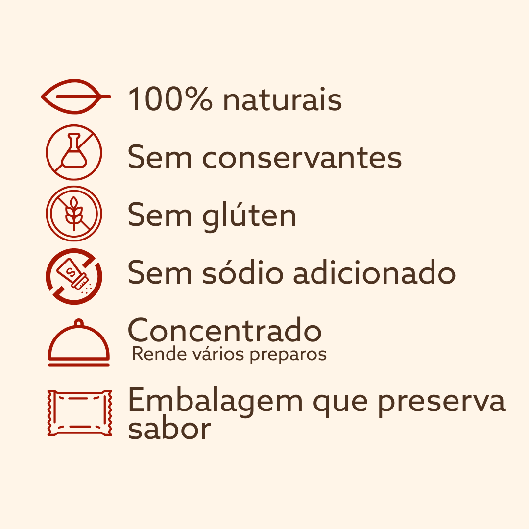 Caja 9 Sachês | Condimento natural básico, ahumado y picante